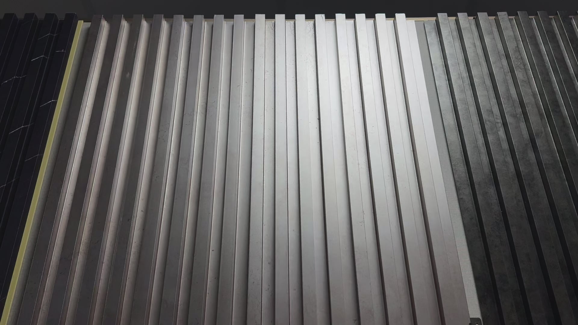 Load video: FluteSlat™ New York Rose Stone Wall Panel
